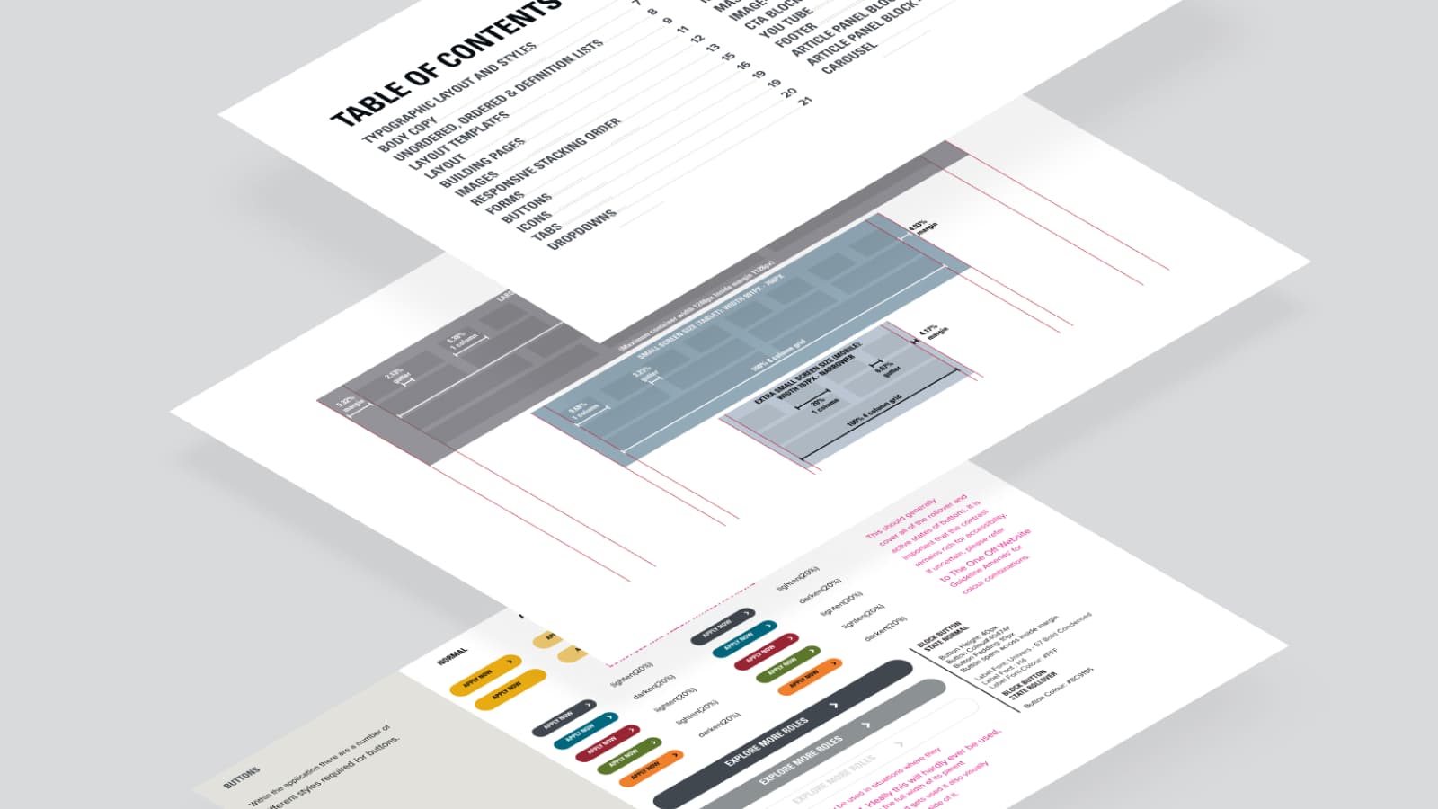 I was personally resposnible for working with a third party on embedding the design system into the CMS, and the creation of all o fthe design system rules that followed.