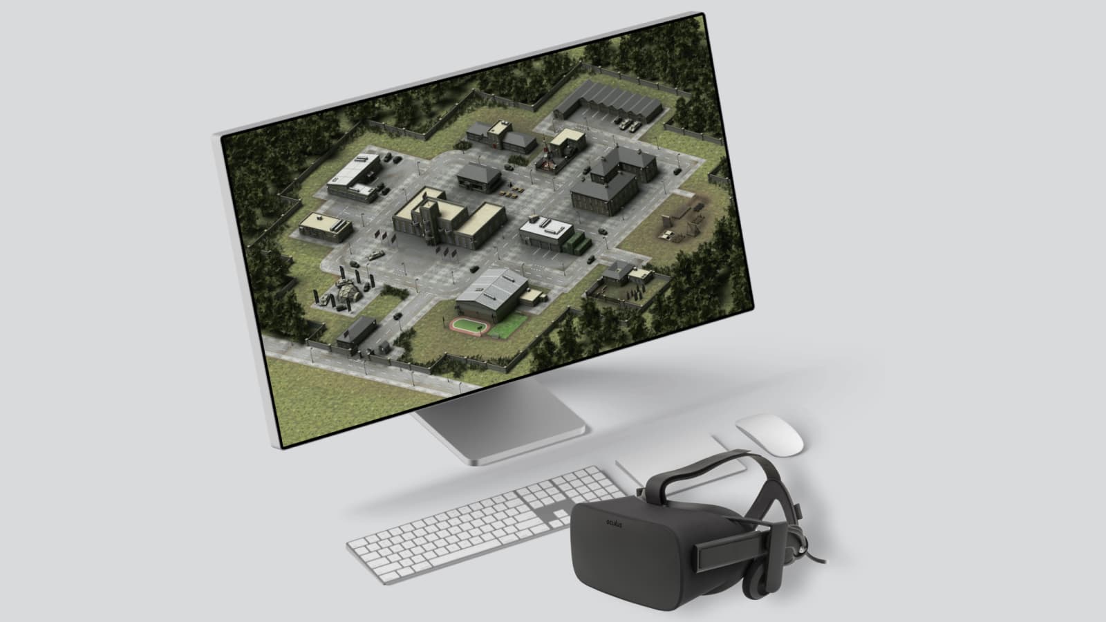 3D isometric user interface concept capable of a VR experience.