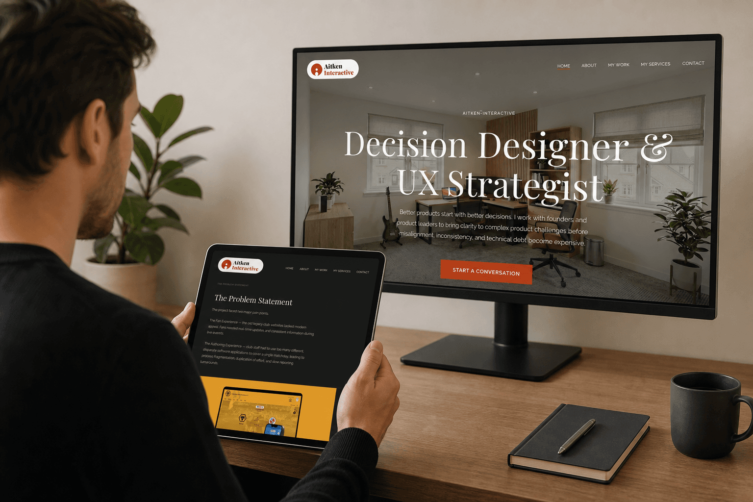 I can work across a variety of formats, inluding remote workshops, presentations, and proposals. The brand system includes reusable templates and frameworks for each of these contexts, allowing me to maintain a consistent experience that reinforces the consultancy's value proposition at every stage of the client journey.