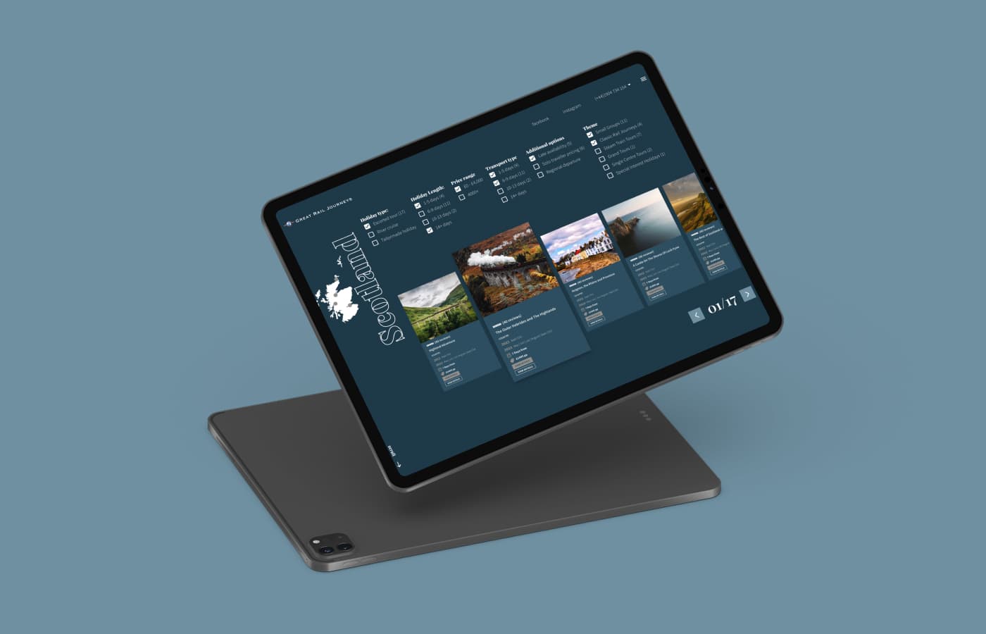Great Rail Journeys — digital vision design output.
